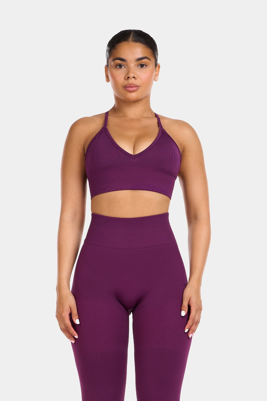 Multi-Way Sculpt Seamless Top | Plum