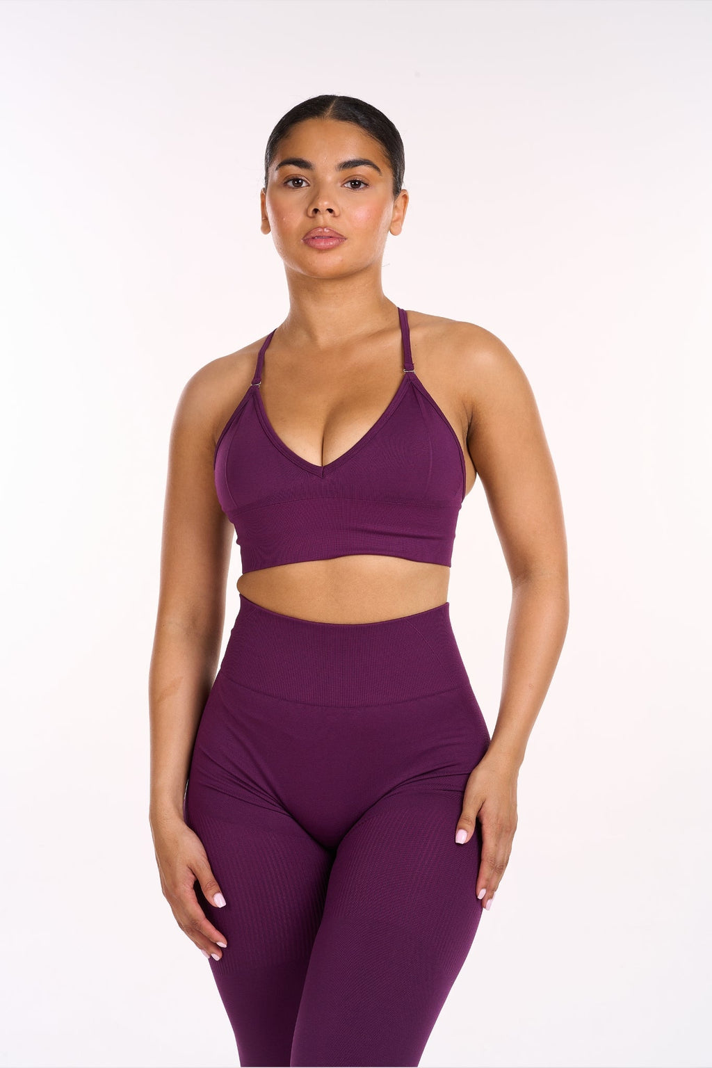 Multi-Way Sculpt Seamless Top | Plum