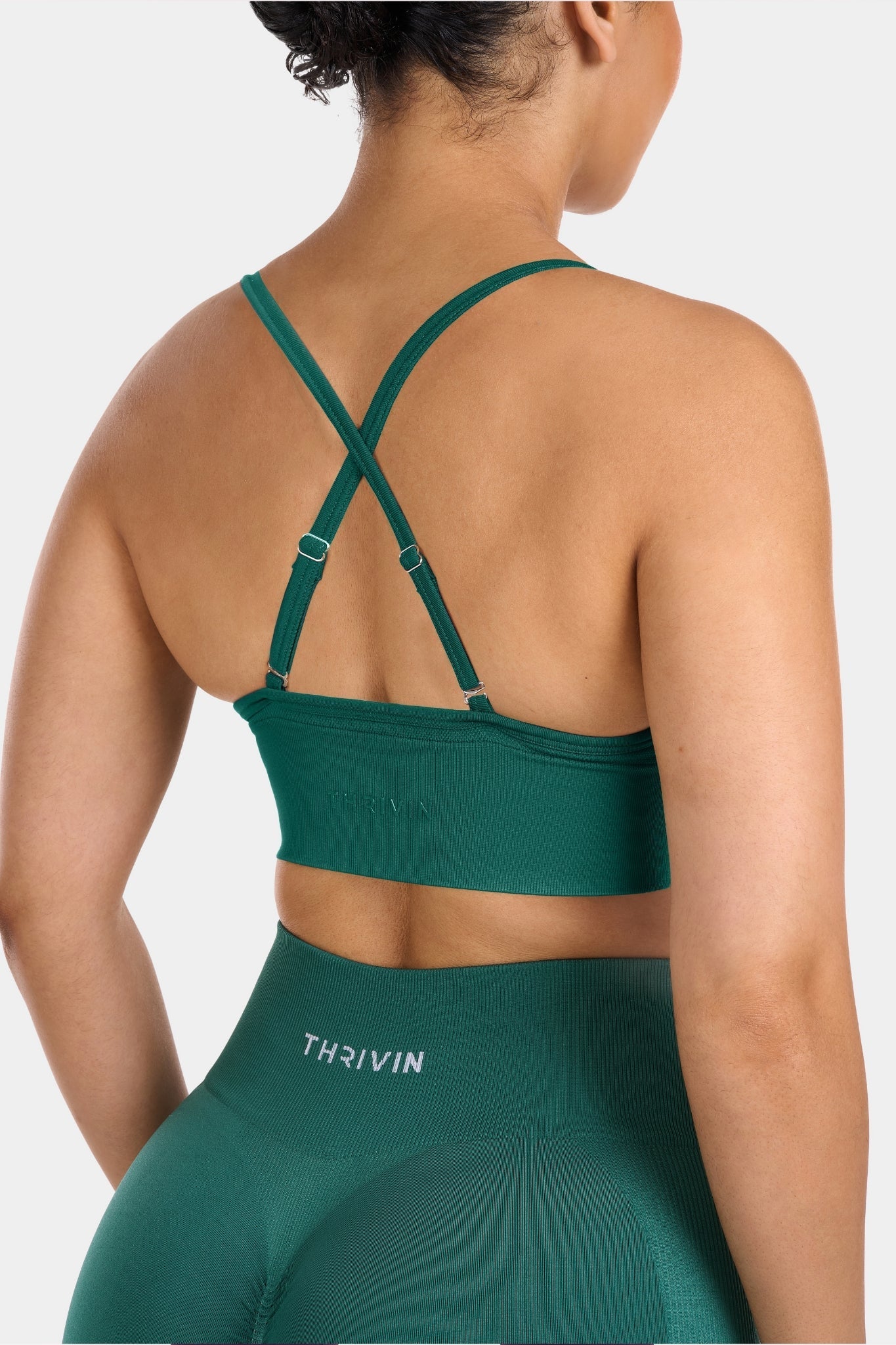 Multi-Way Sculpt Seamless Top | Emerald green