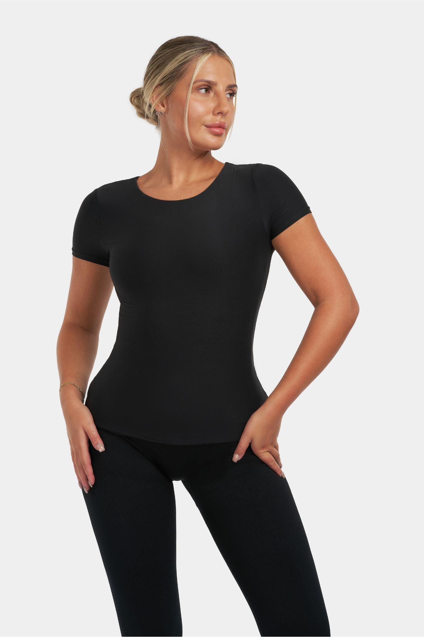 Short Sleeve Top | Black