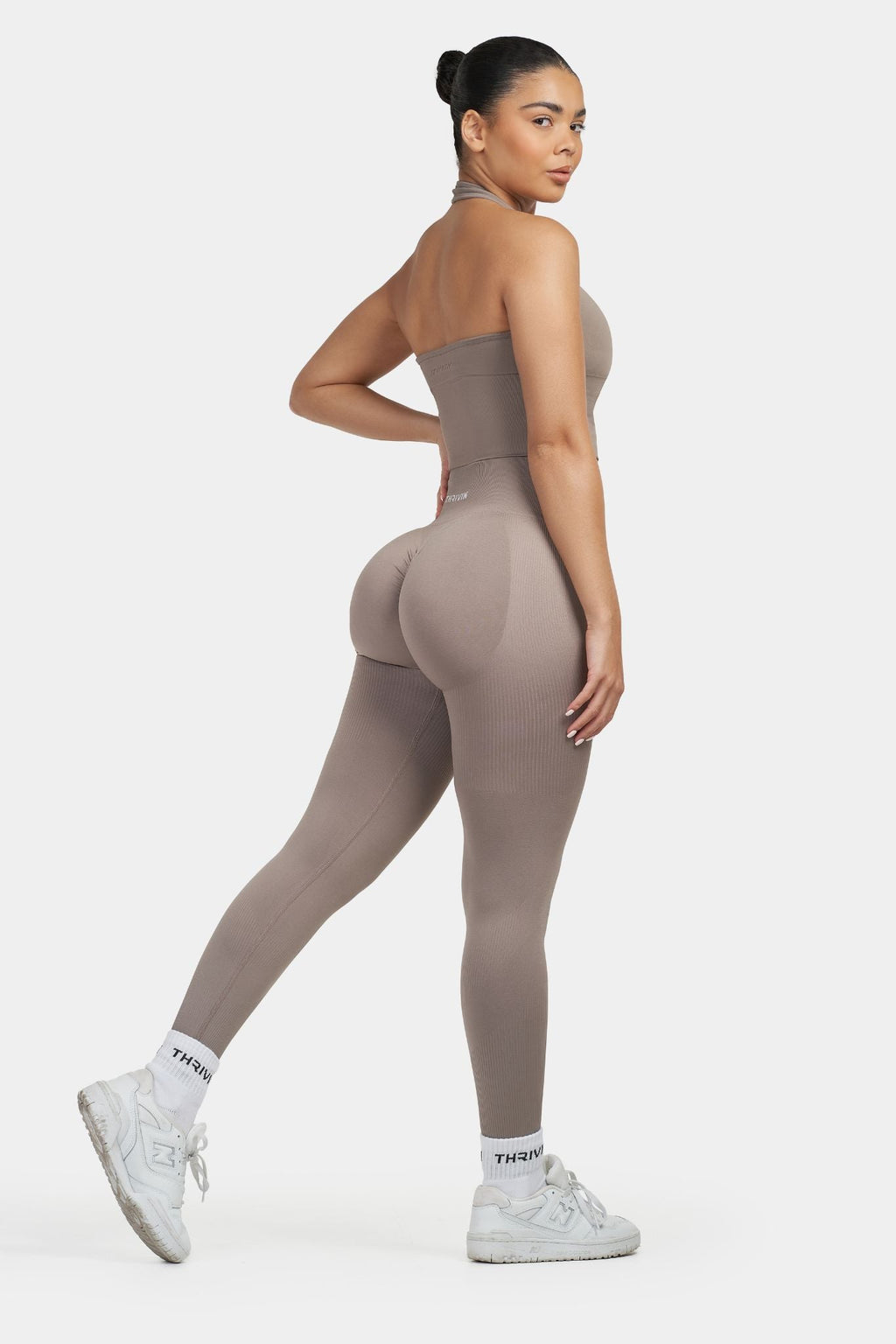 SculptV2 Ribbed Contour Leggings - Khaki