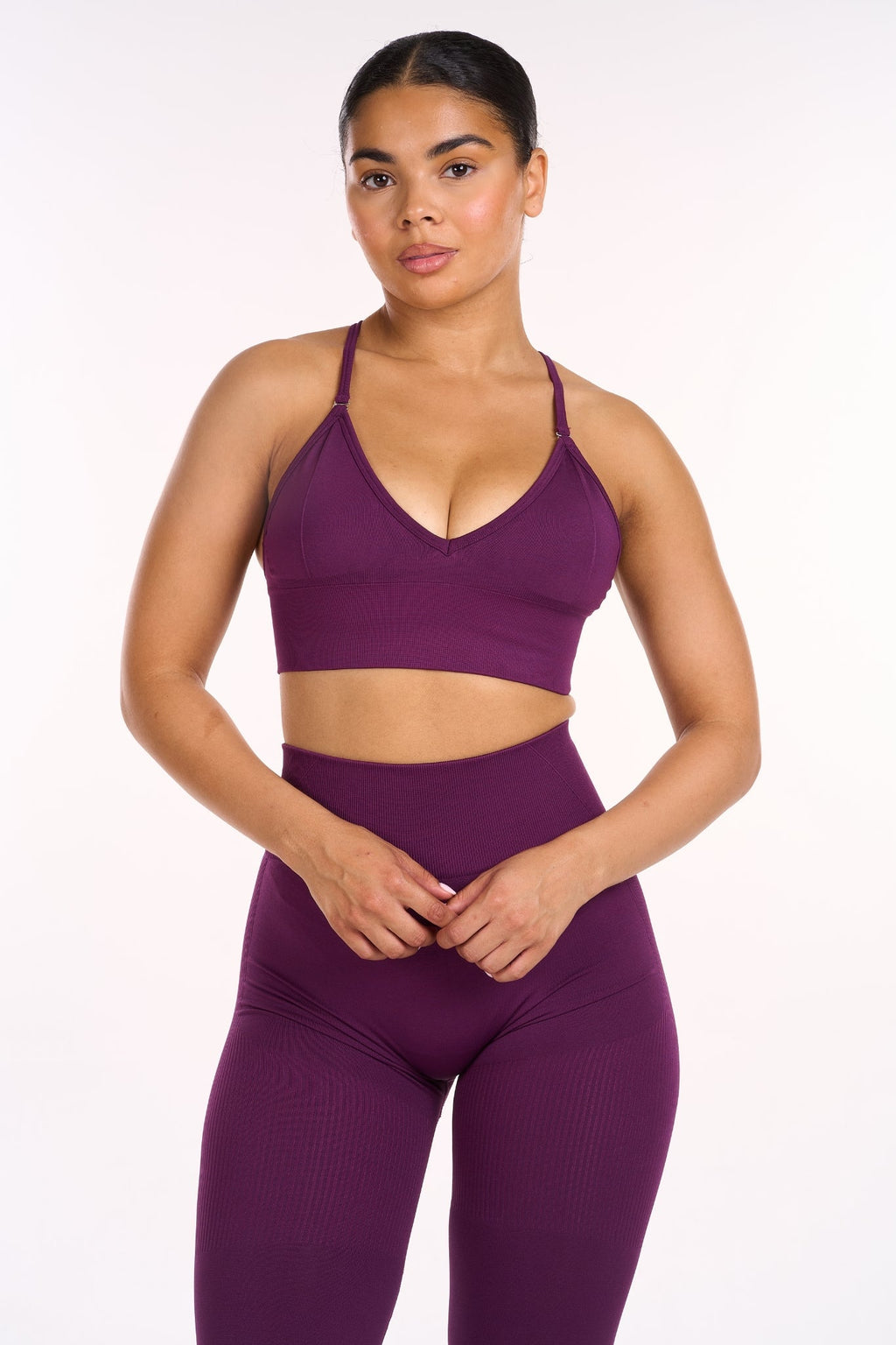 Multi-Way Sculpt Seamless Top | Plum