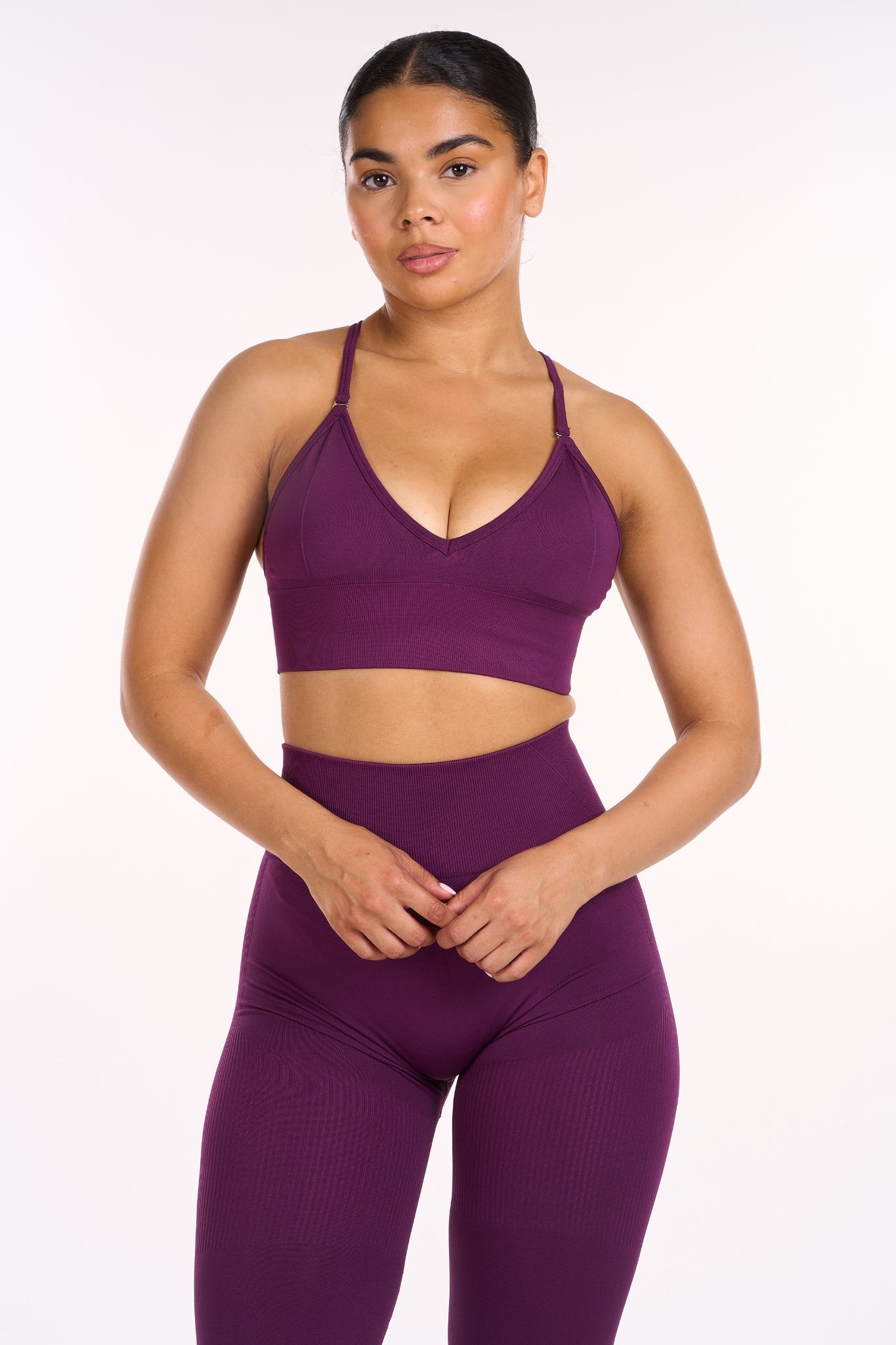Multi-Way Sculpt Seamless Top | Plum