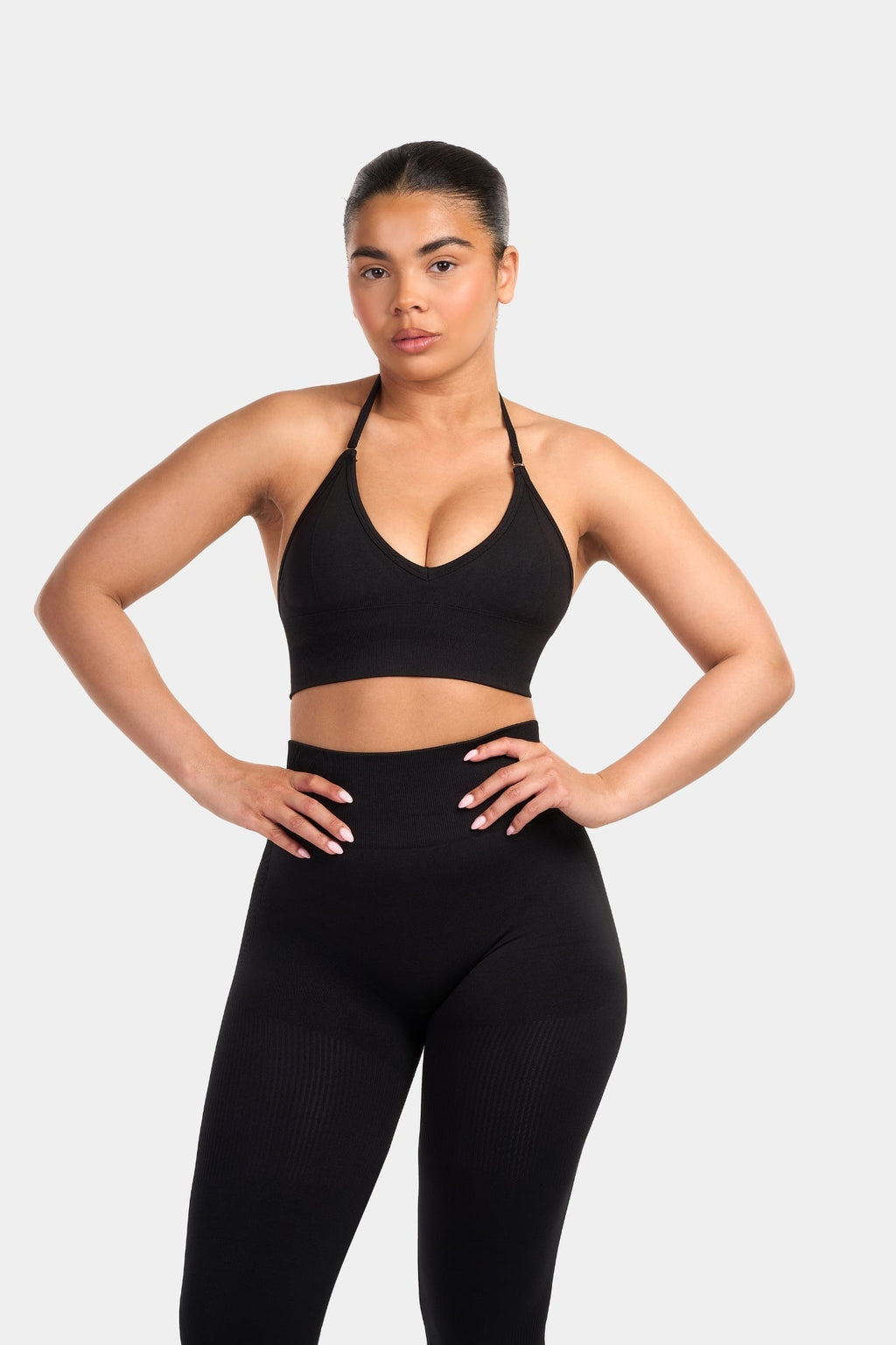 Multi-Way Sculpt Seamless Top | Black