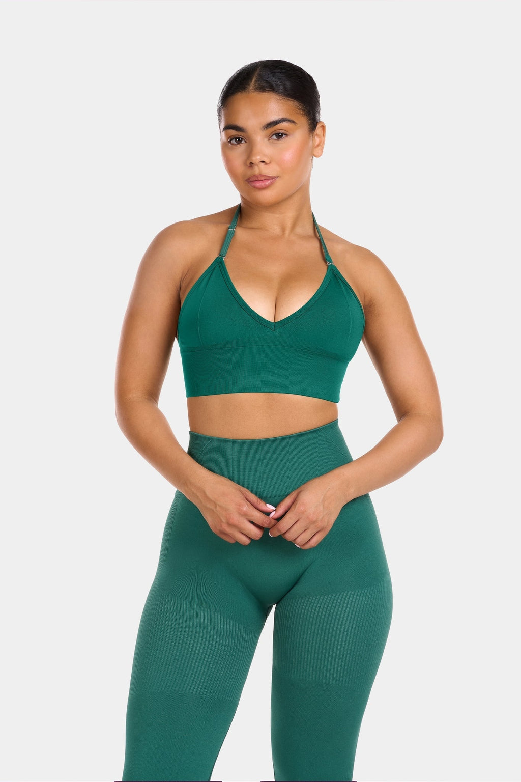 Multi-Way Sculpt Seamless Top | Emerald green