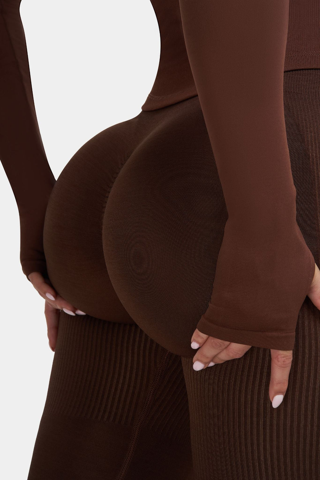 SculptV2 Ribbed Contour Leggings - Bourbon Brown