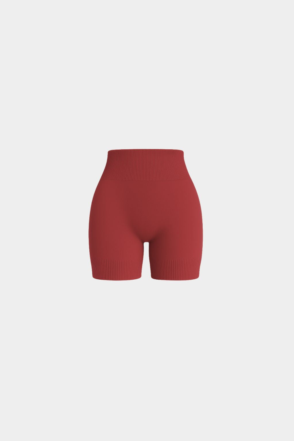 Seamless Sculpt Ribbed Contour Shorts | Cherry Spice
