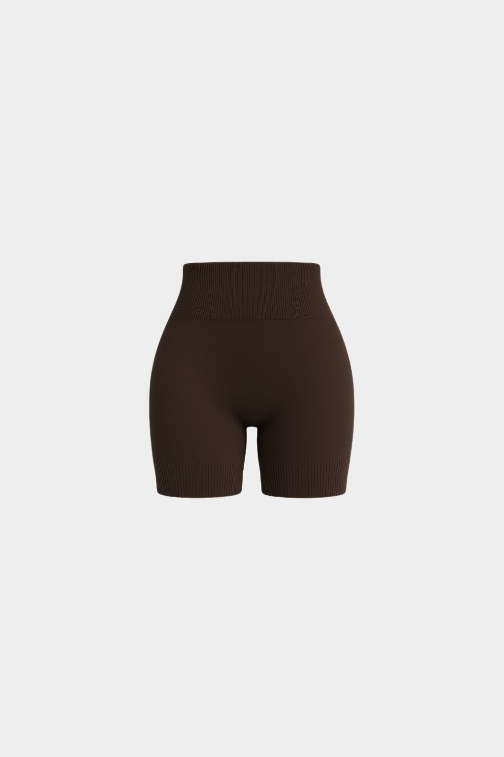 Seamless Sculpt Ribbed Contour Shorts | Bourbon Brown