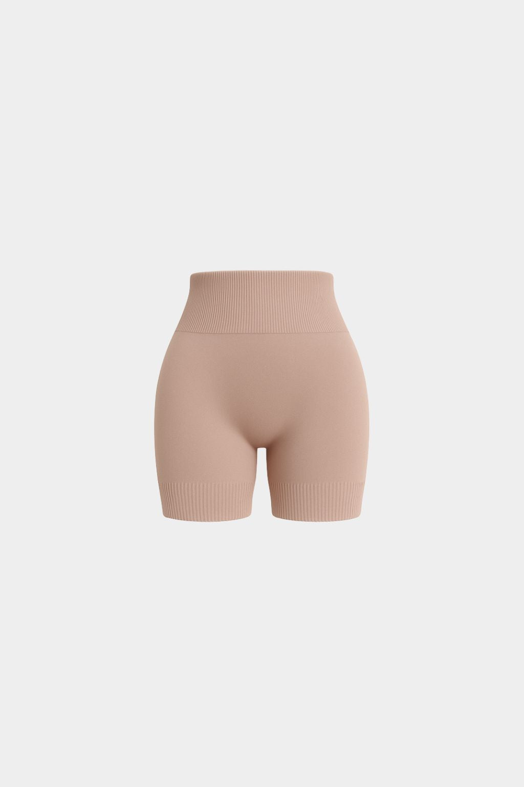 Seamless Sculpt Ribbed Contour Shorts | Khaki